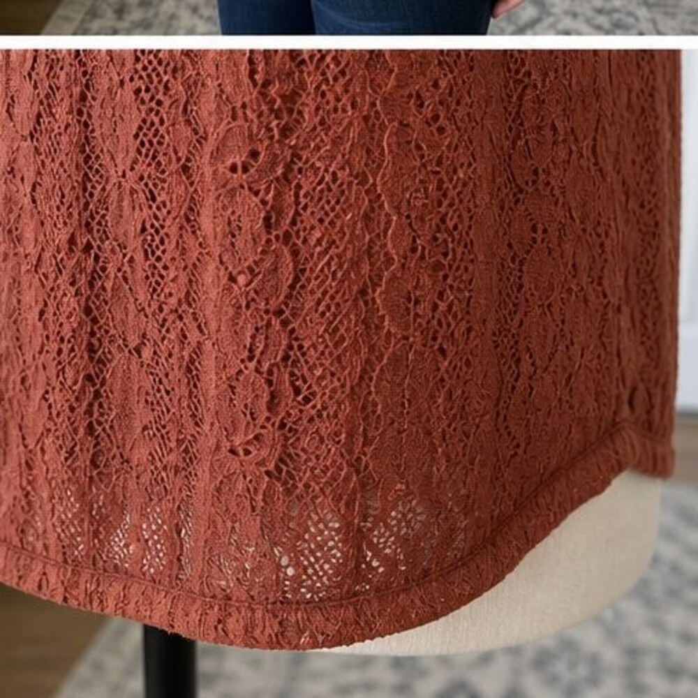 Rust Button Blouse - Picture 6 of 6